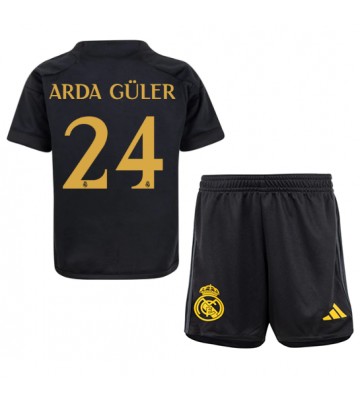 Real Madrid Arda Guler #24 Replika Babytøj Tredje sæt Børn 2023-24 Kortærmet (+ Korte bukser)